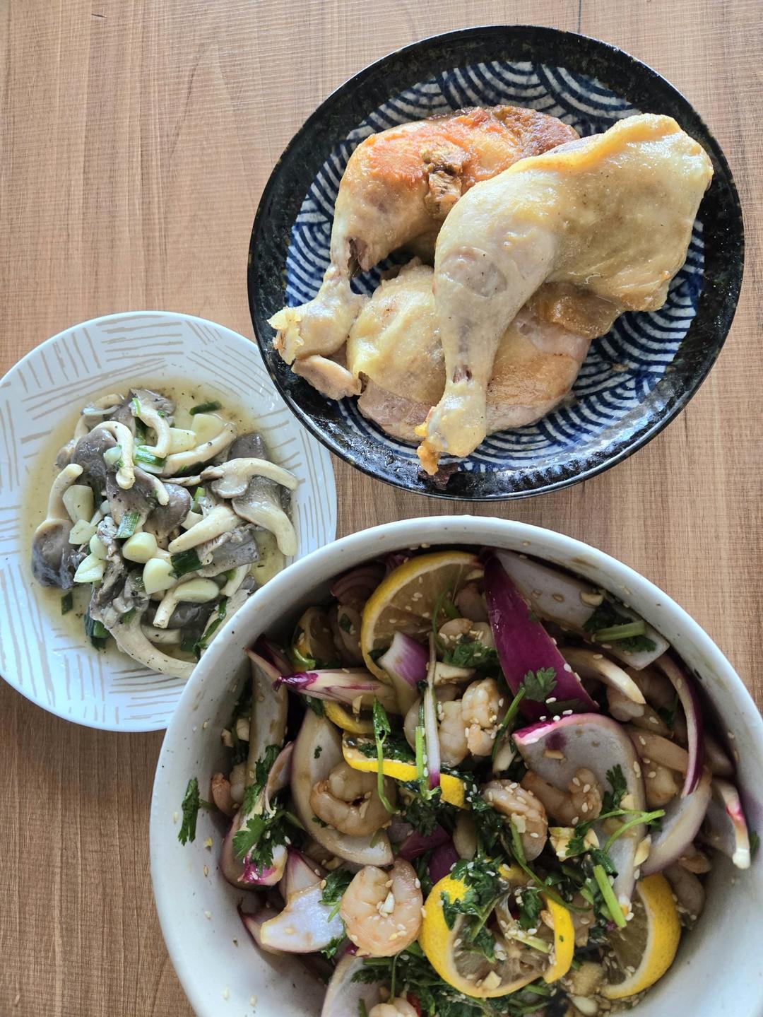 嫩滑的盐焗鸡腿