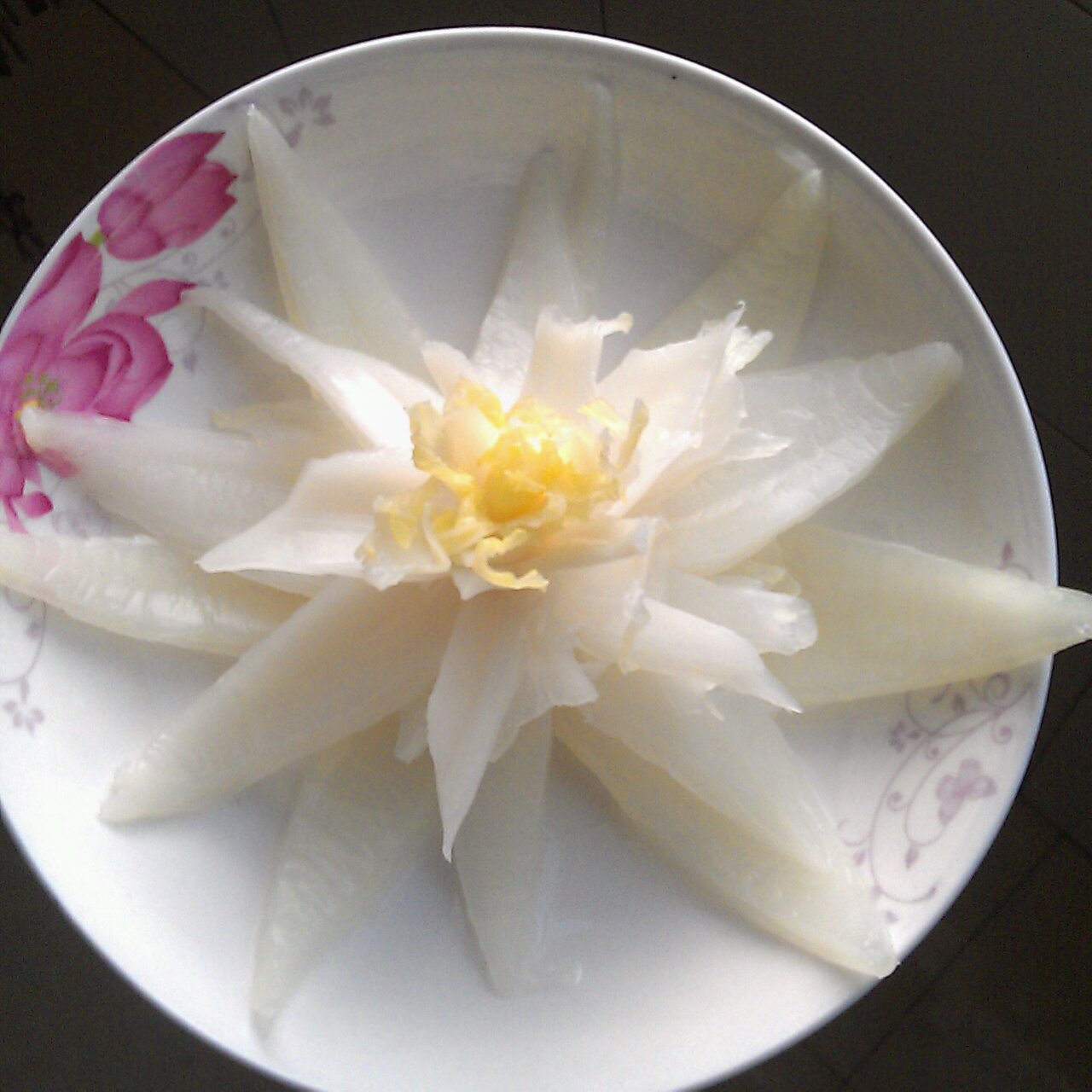 游船客做的白菜莲花