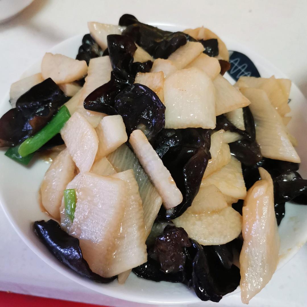山药炒木耳