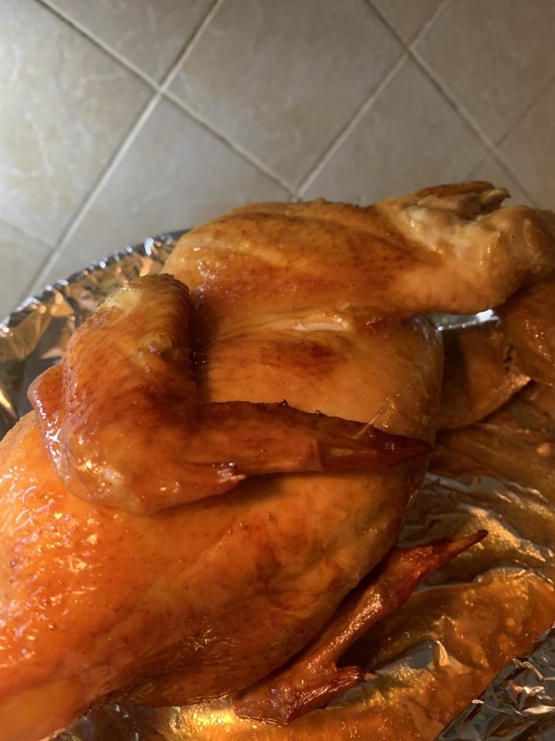 超简单的脆皮烤鸡