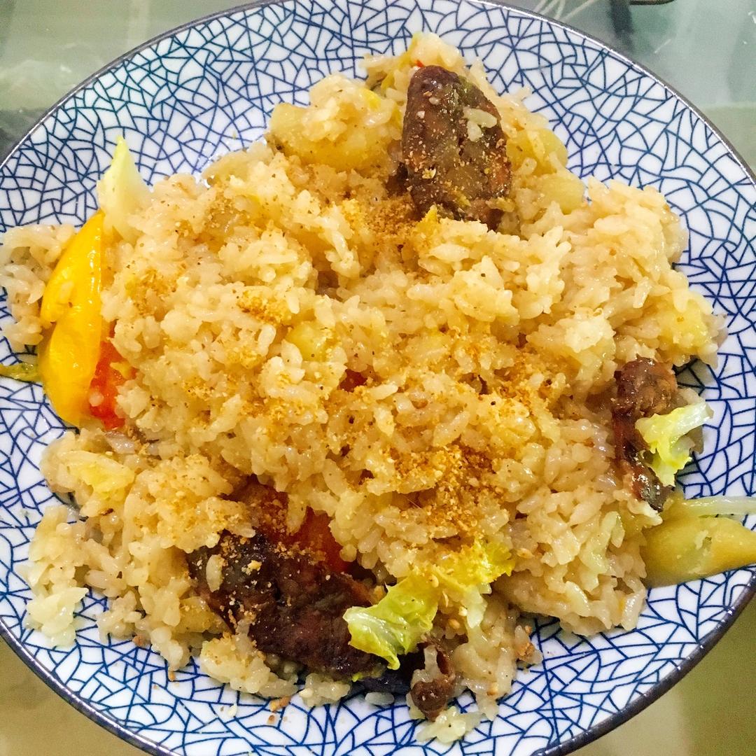 电饭煲香肠焖饭