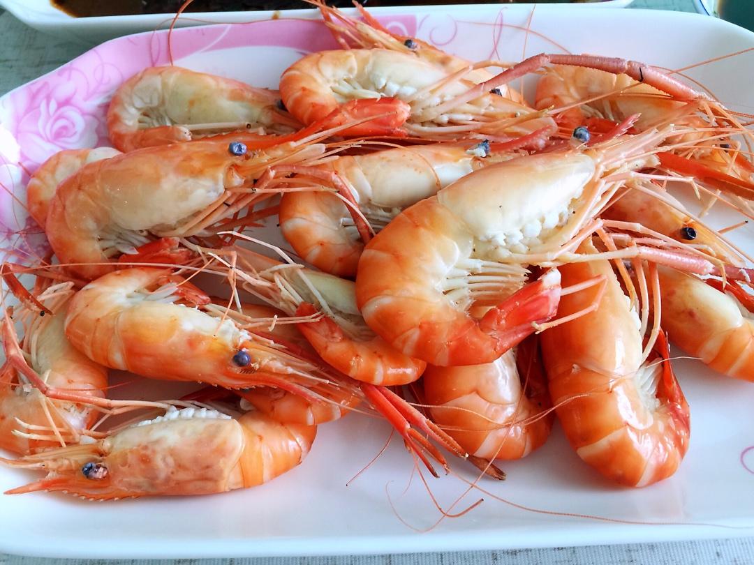 白煮沼虾==自配蘸料
