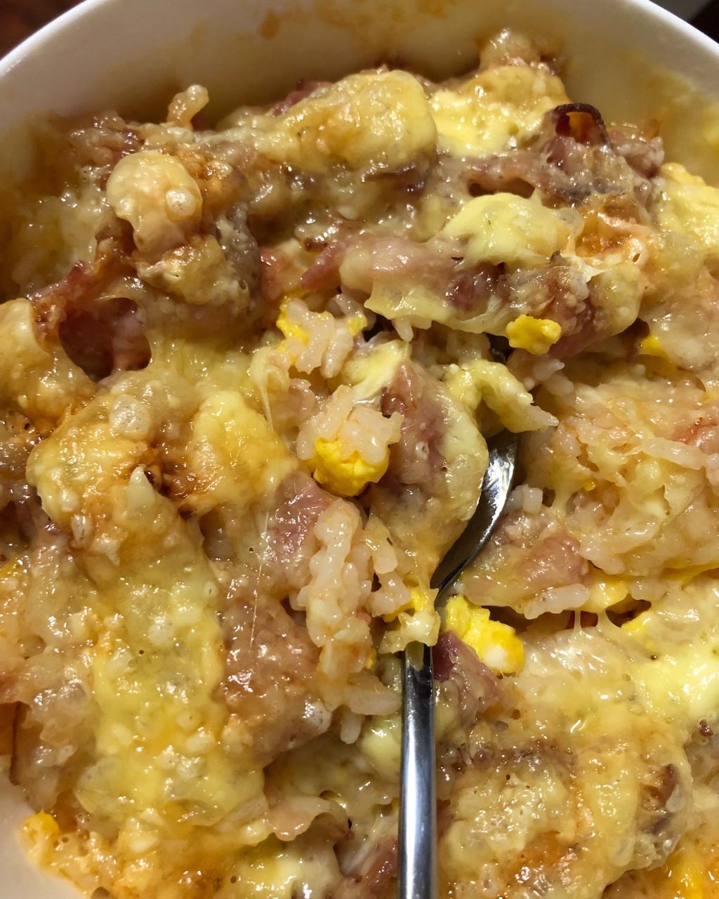 培根焗饭（简易微波版）