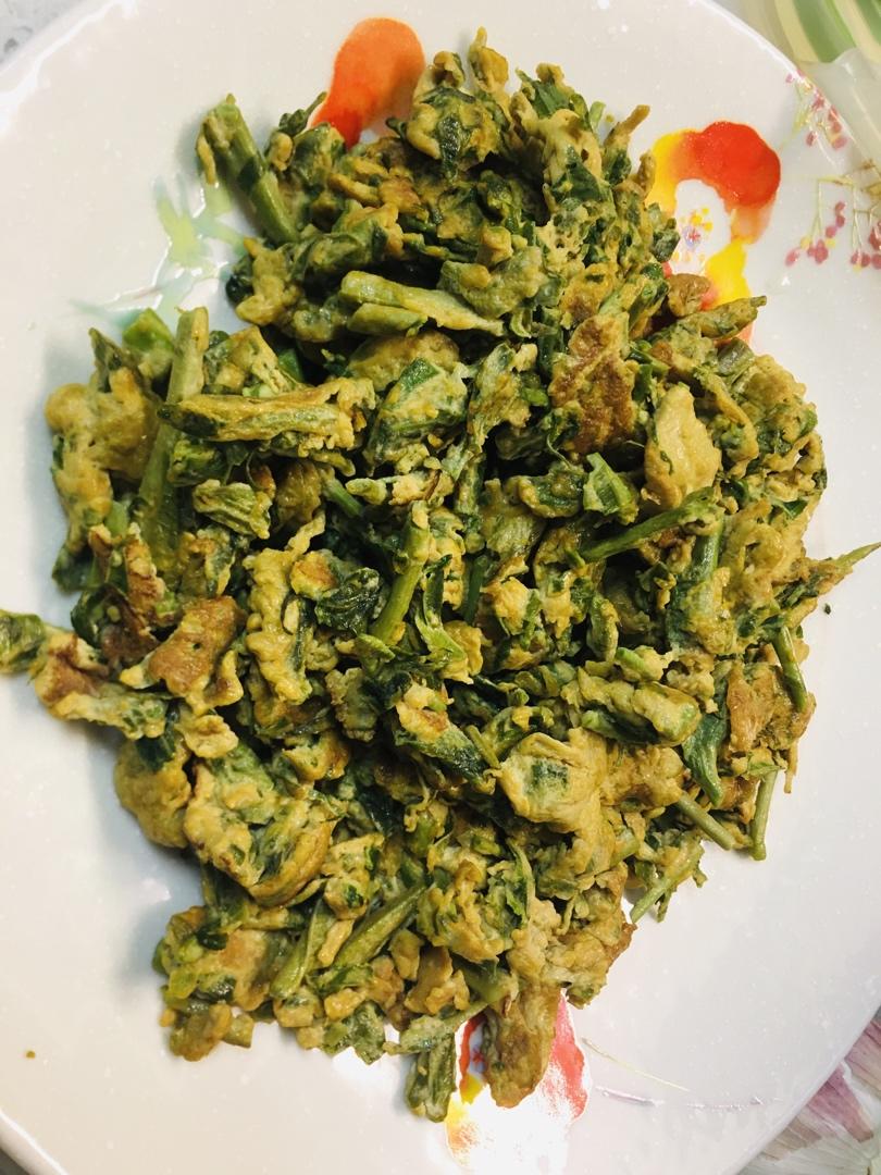 老厨二十八做的香椿芽炒鸡蛋