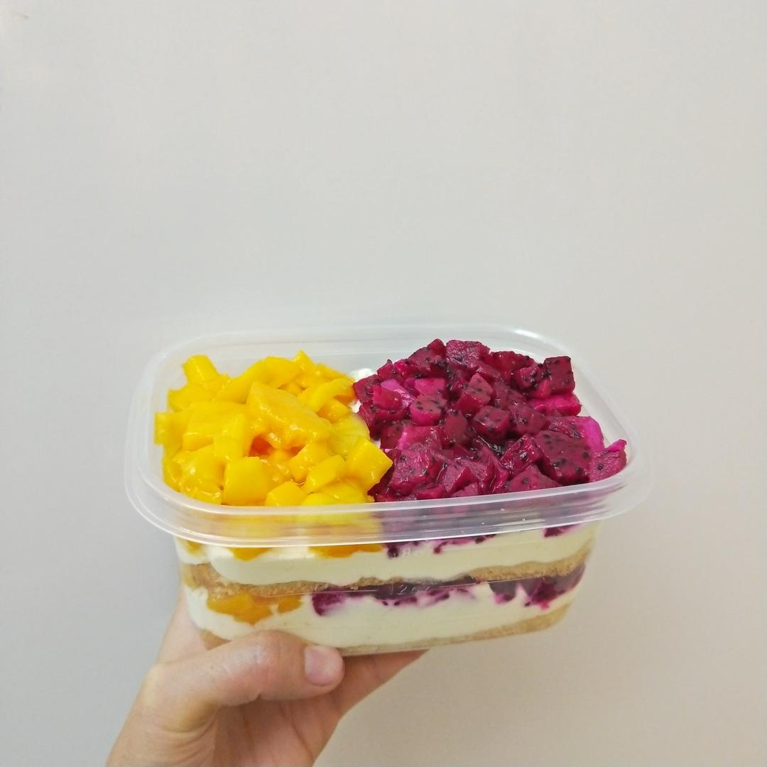 简单快手的便当饭盒水果盒子蛋糕