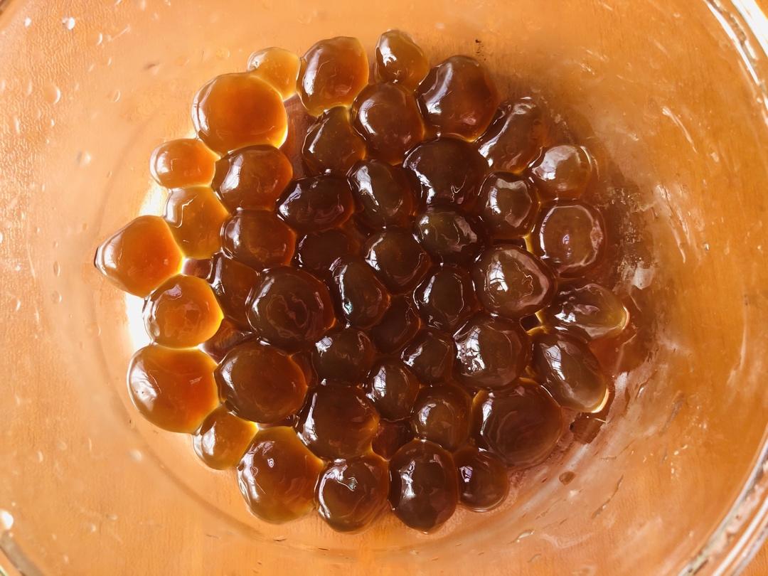 自制木薯珍珠波波奶茶，软糯可口，无添加剂