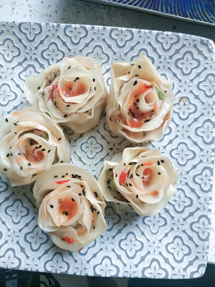 玫瑰花饺子