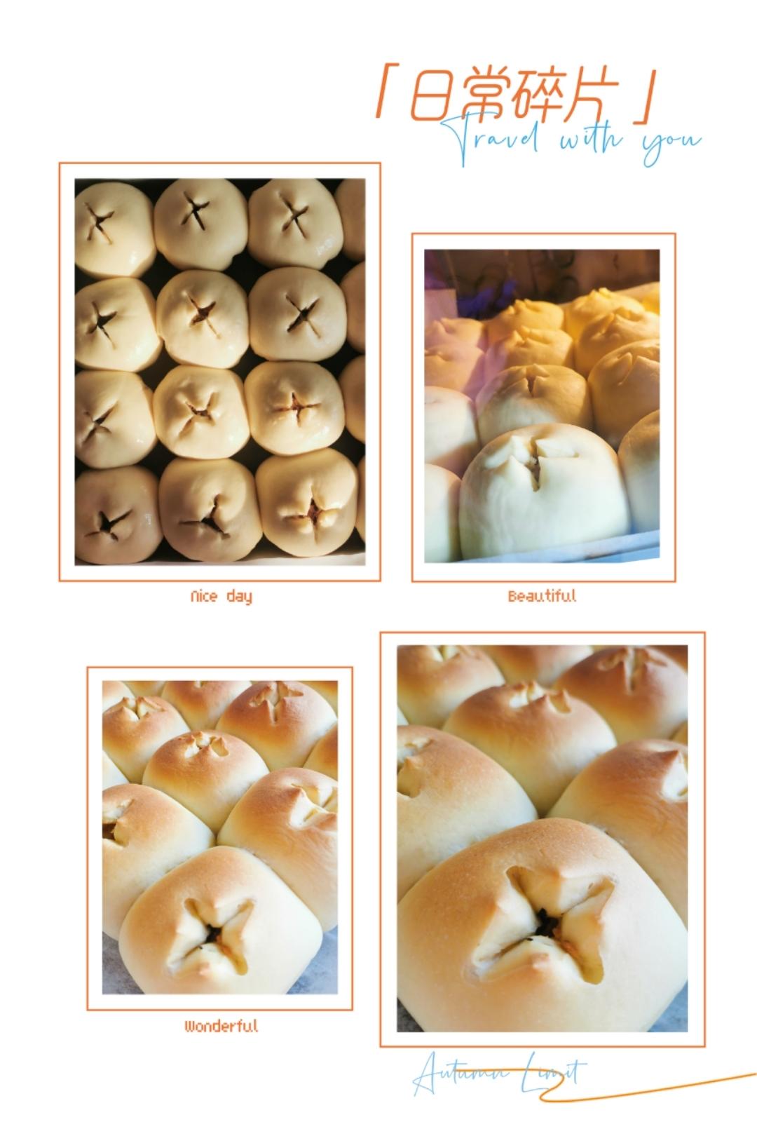 牛奶肉松小餐包（一次发酵）