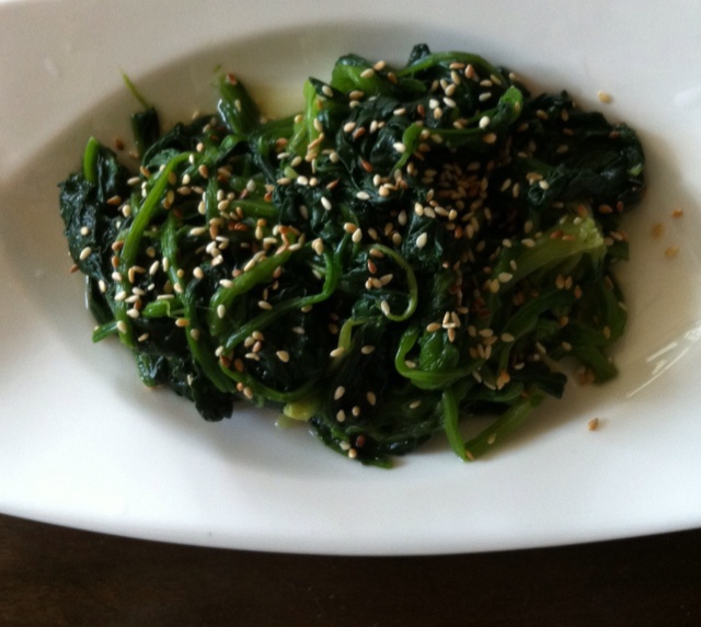 凉拌菠菜