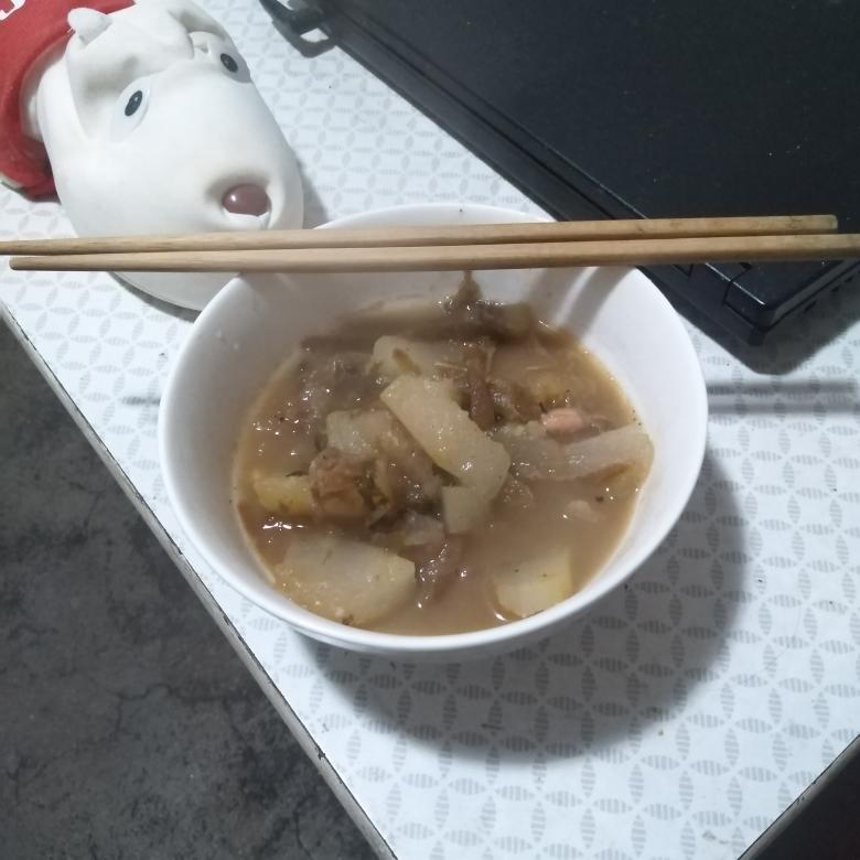 软烂的酸菜炖冬瓜（无油菜）
