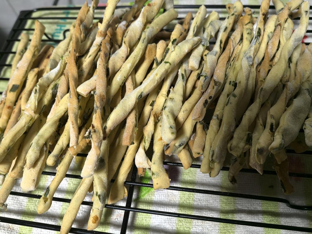 咸口葱香阿拉棒（少油零食饼干）