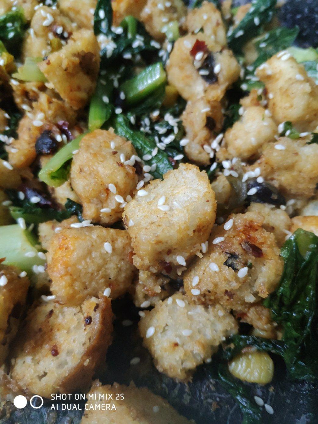 卷心菜炒馒头
