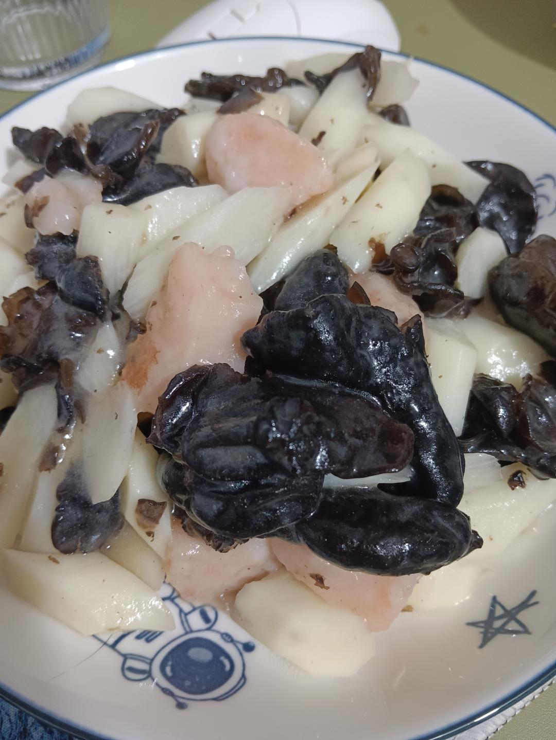 山药炒木耳