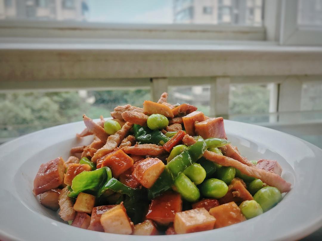 肉末毛豆炒香干