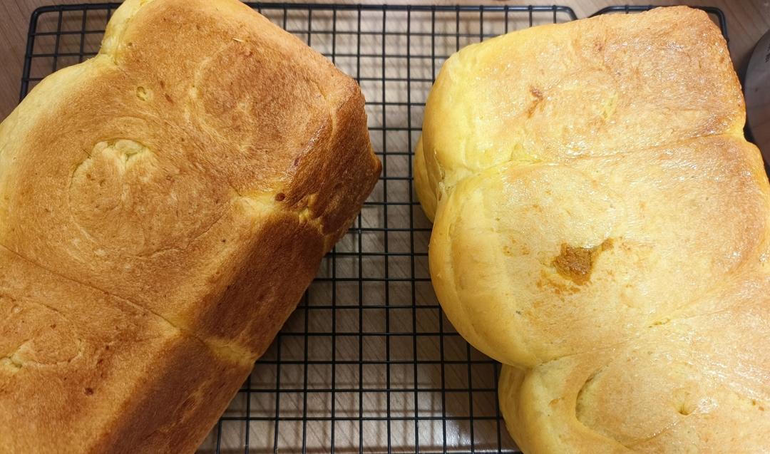 比戚风都软的烫种法南瓜吐司，带馅更好吃！