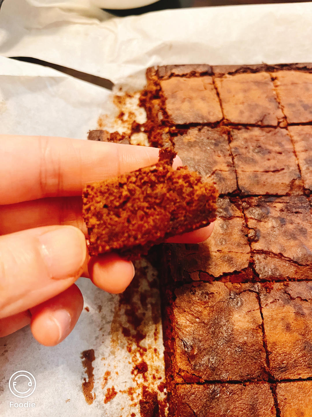 美国名店最受欢迎的酥皮软心布朗尼配方：软糖口感，酥皮脆壳Fudgy Brownies