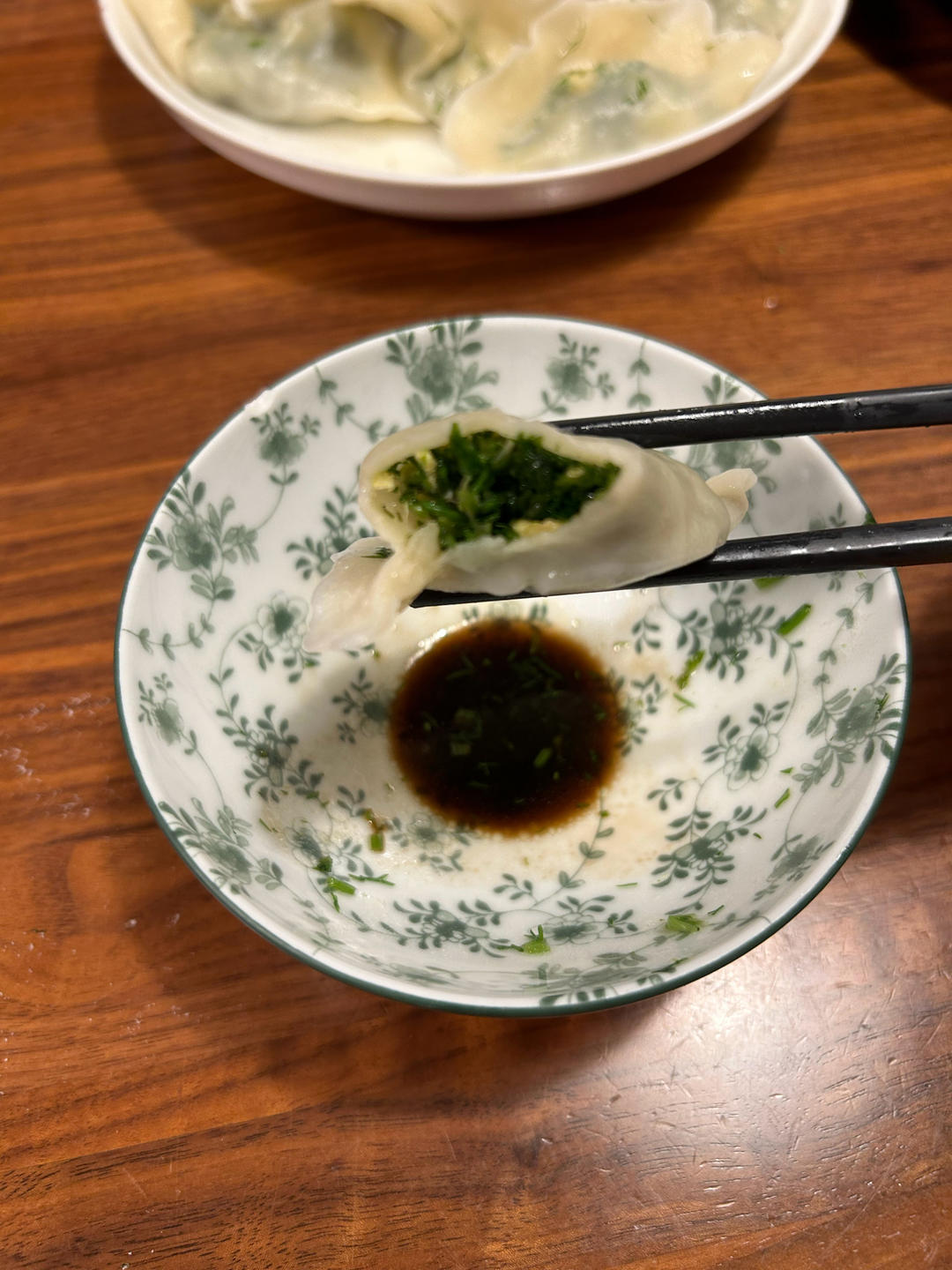 试做两个配方，终于摸索到了餐厅级别的茴香鸡蛋素饺子