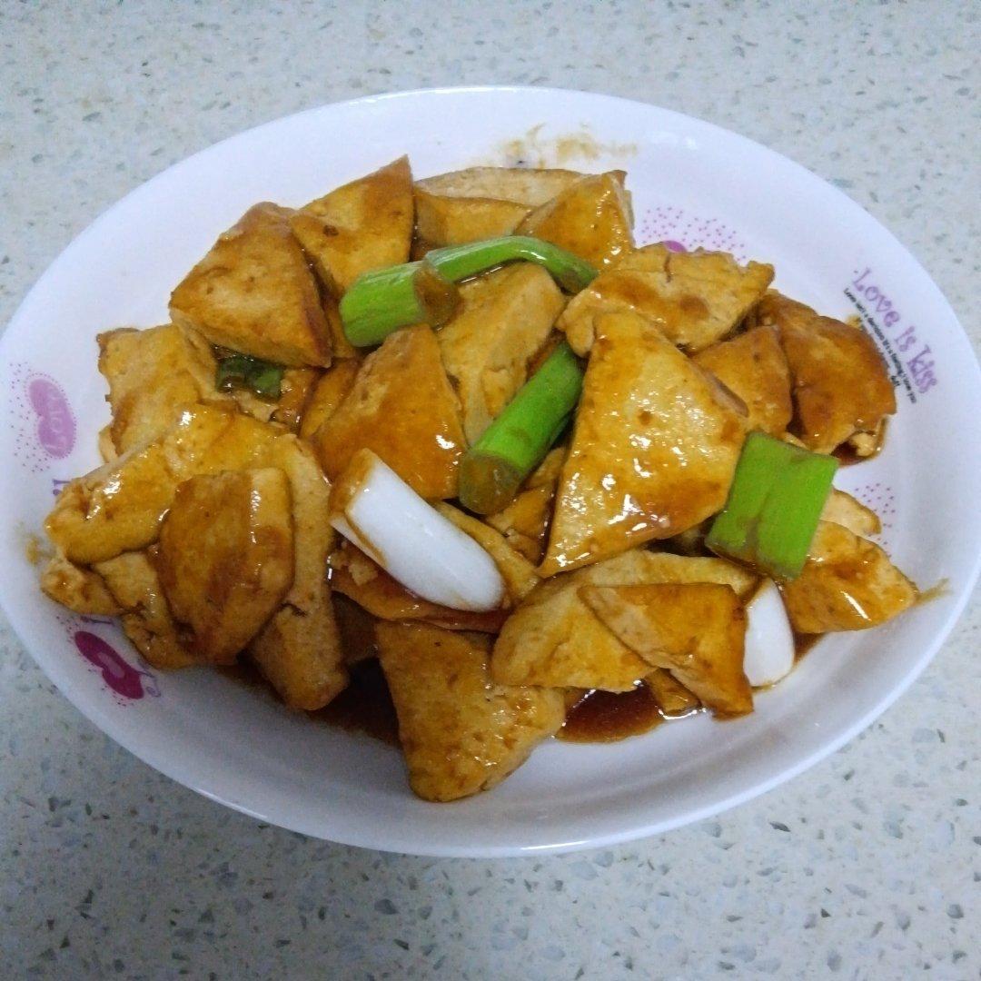 葱烧豆腐