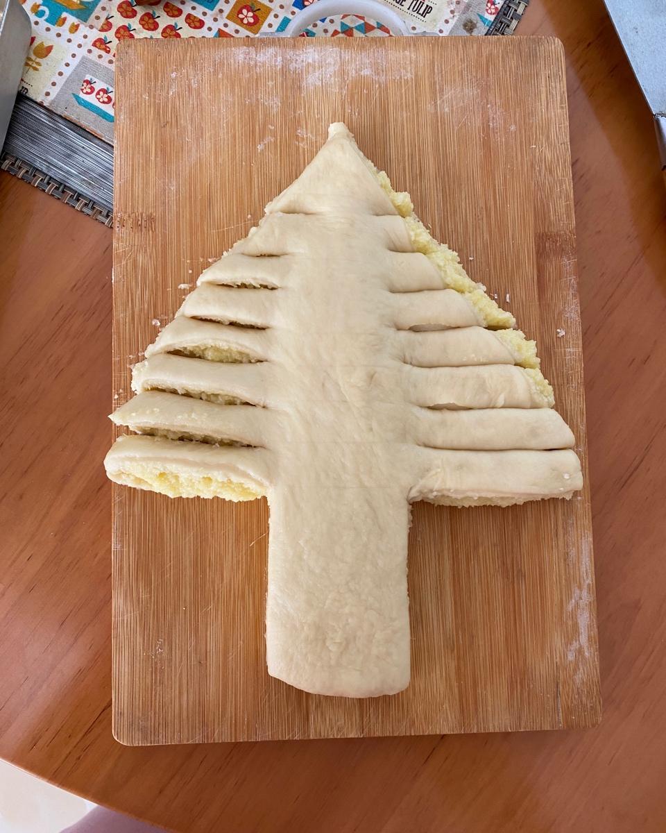 圣诞树面包