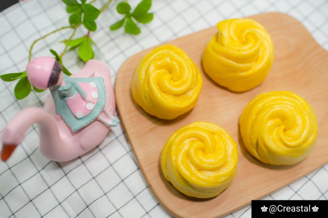 南瓜玫瑰花馒头