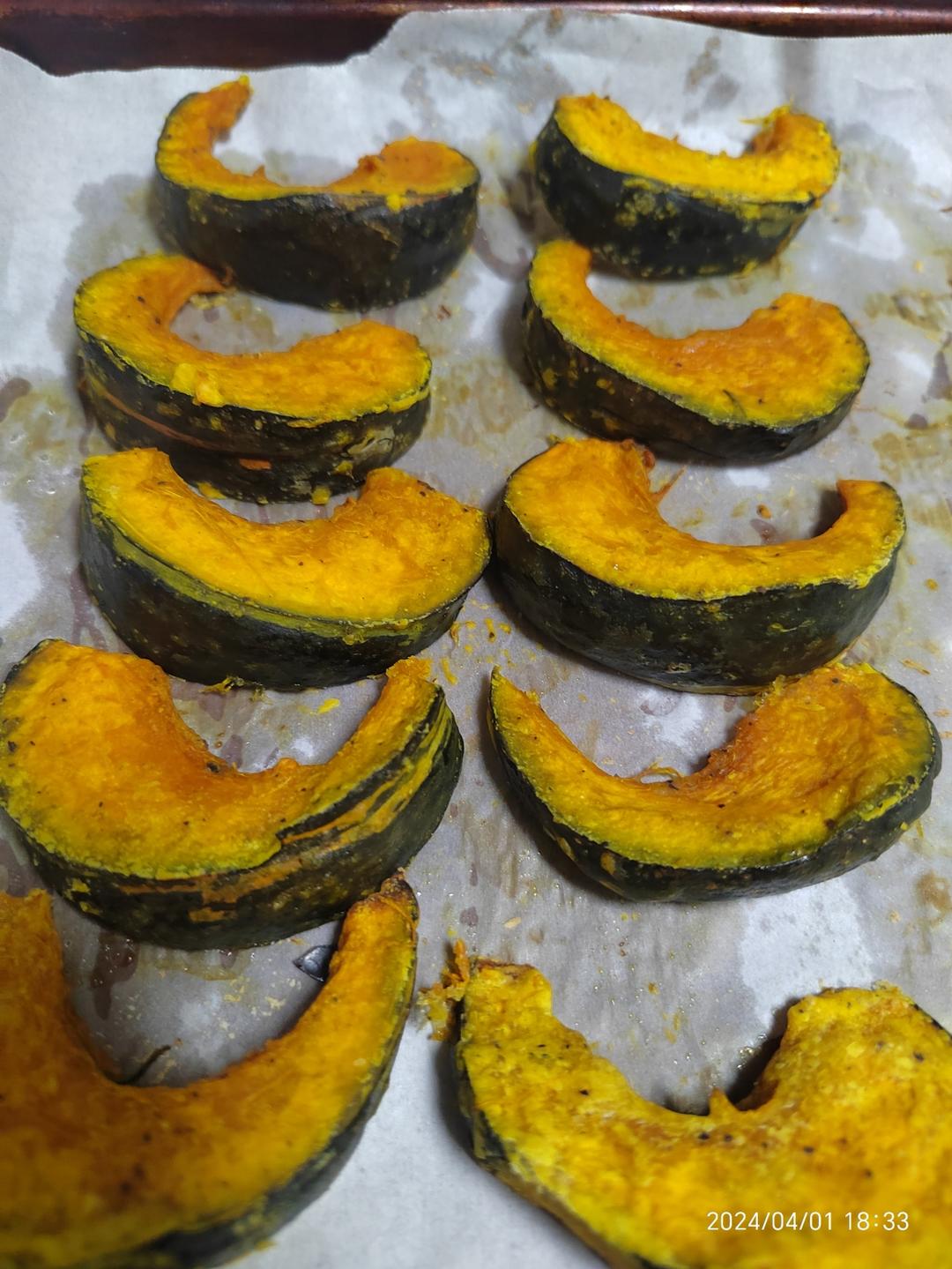 空气炸锅烤贝贝南瓜