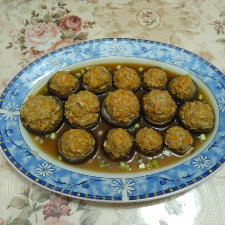 豆腐肉末酿香菇