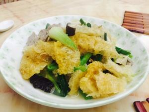 香菇虾米炒肉皮的做法 步骤8