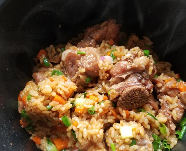 超简单排骨焖饭的做法