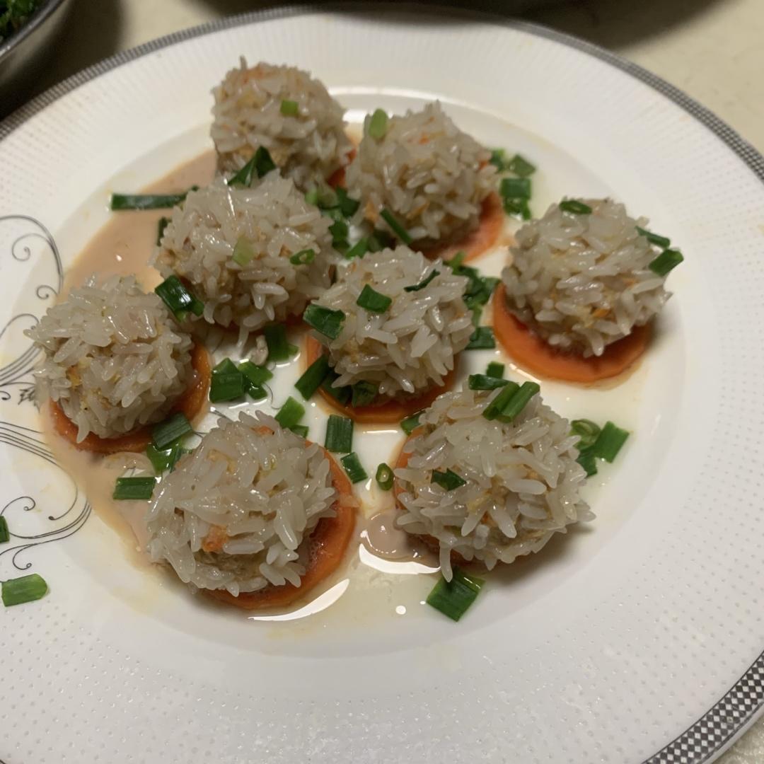 珍珠马蹄肉丸子