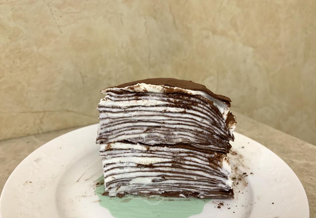 可可千层蛋糕【附超薄皮技巧】