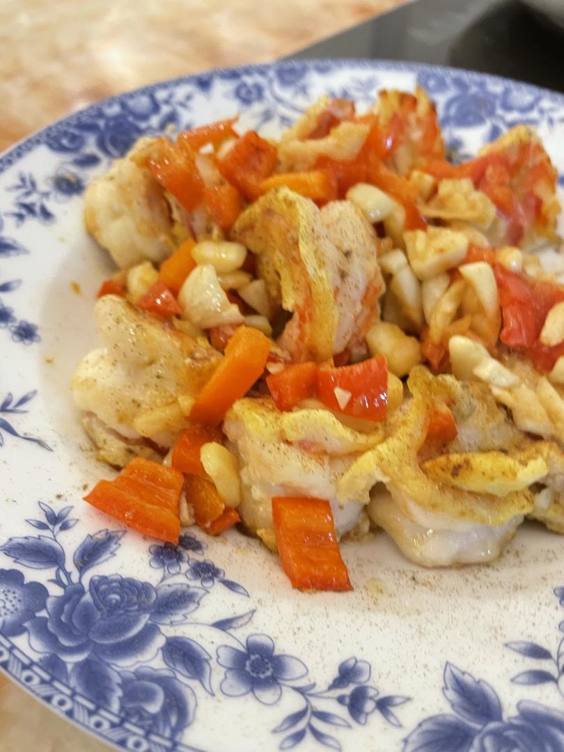 香煎黑虎虾