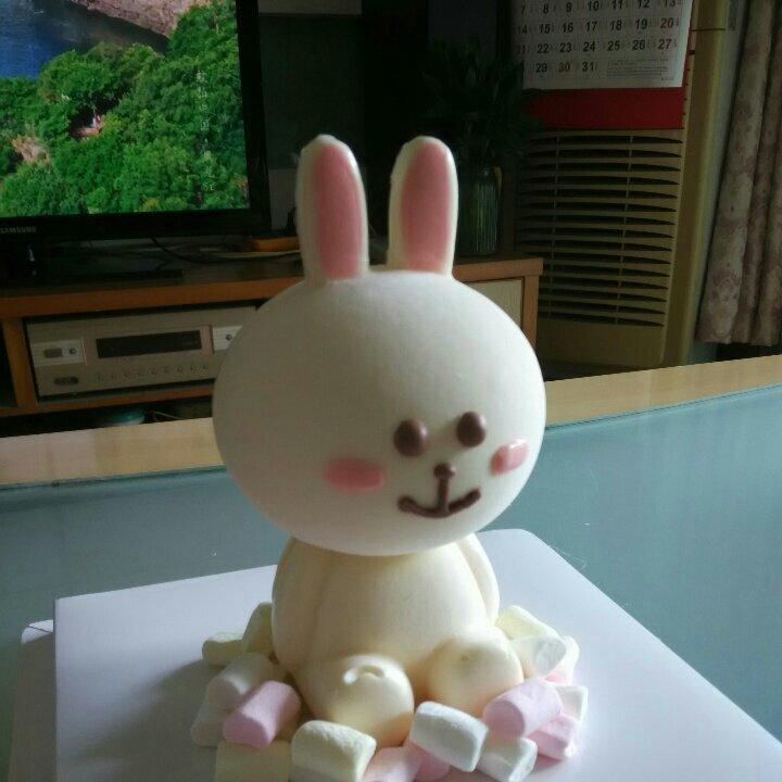 3D立体卡通小熊慕斯蛋糕