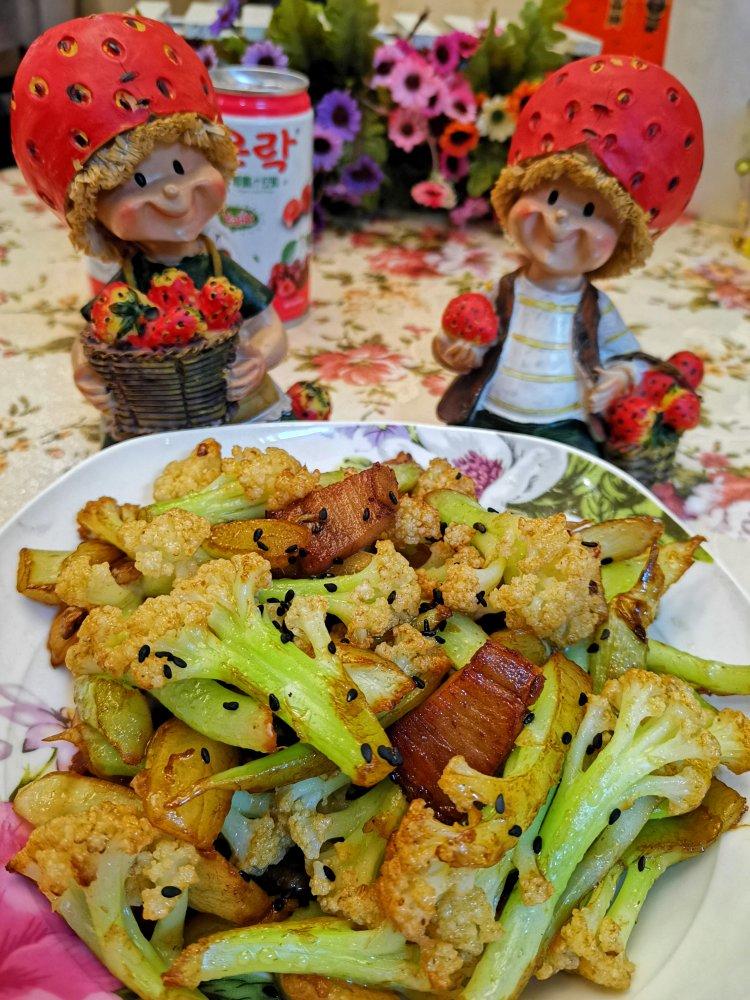 老丁的私房菜-干锅花菜