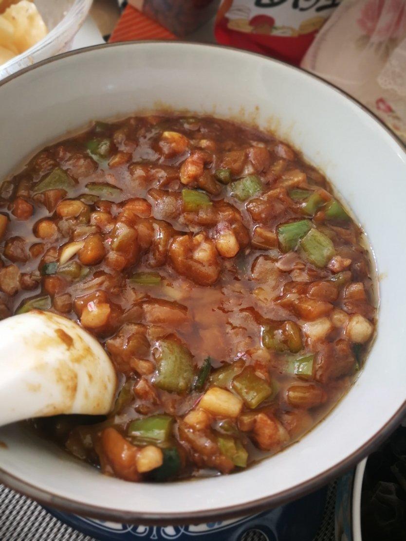 dbd做的茄子肉沫卤