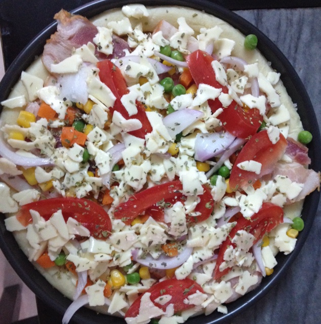 夏威夷pizza（附饼底冷冻法）
