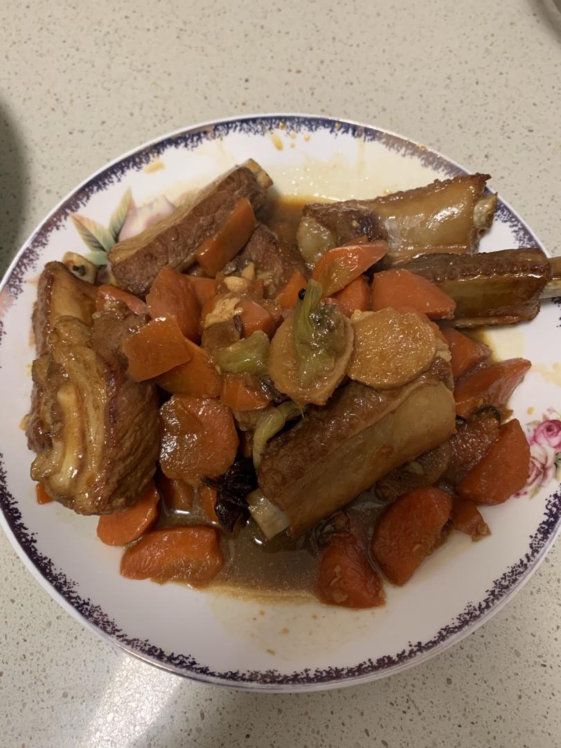 宝宝版红烧排骨山药胡萝卜