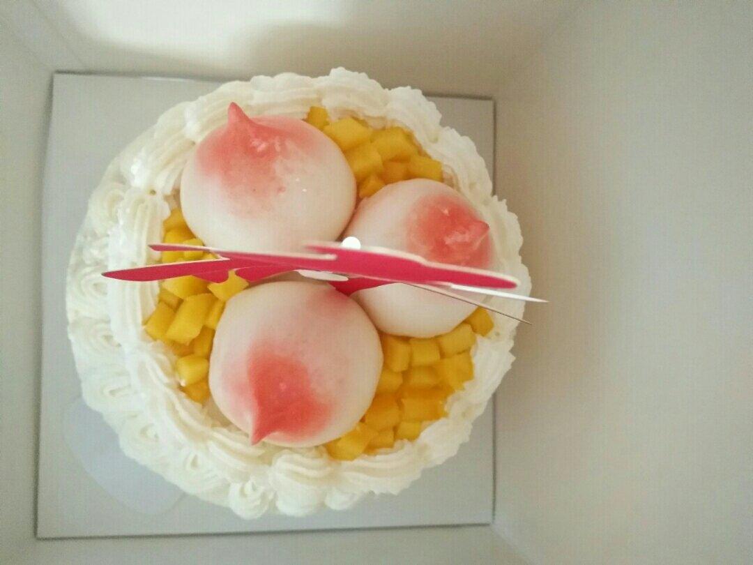 寿桃蛋糕的详细做法