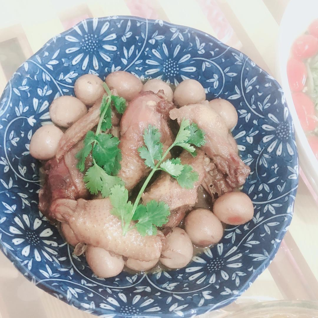 红烧鸡翅+鹌鹑蛋