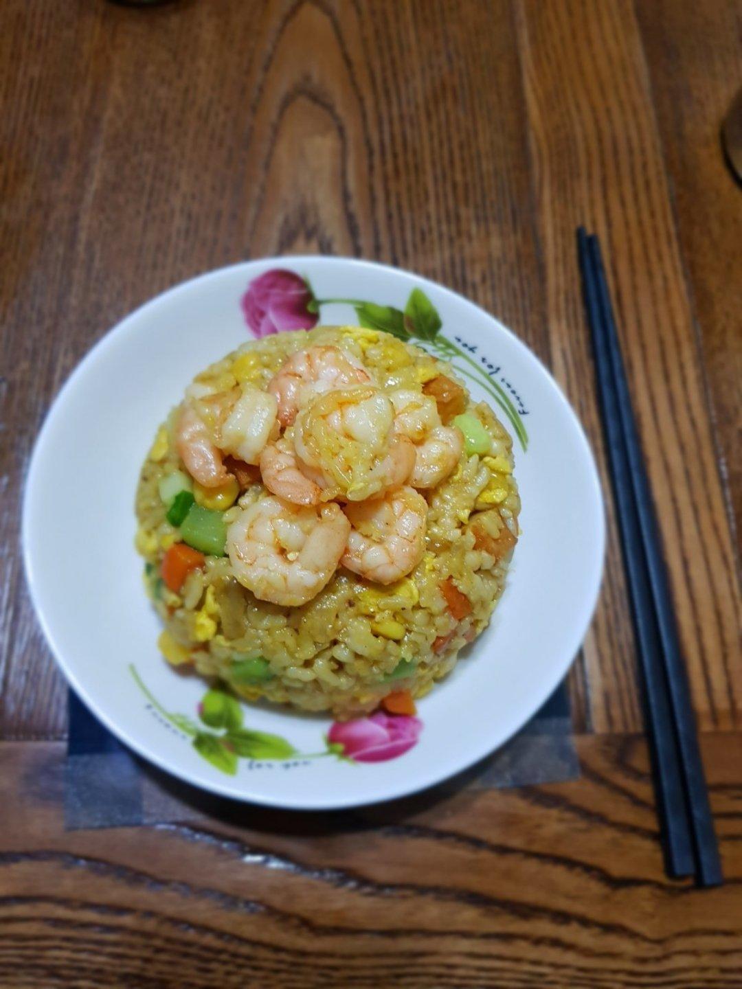 咖喱海鲜炒饭