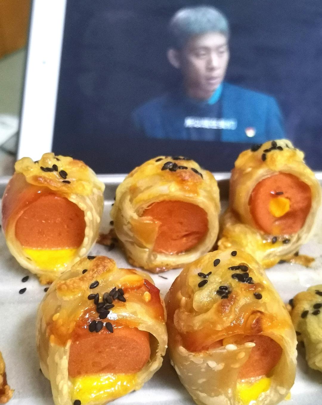 （手抓饼）火腿肠香酥卷——烤箱版