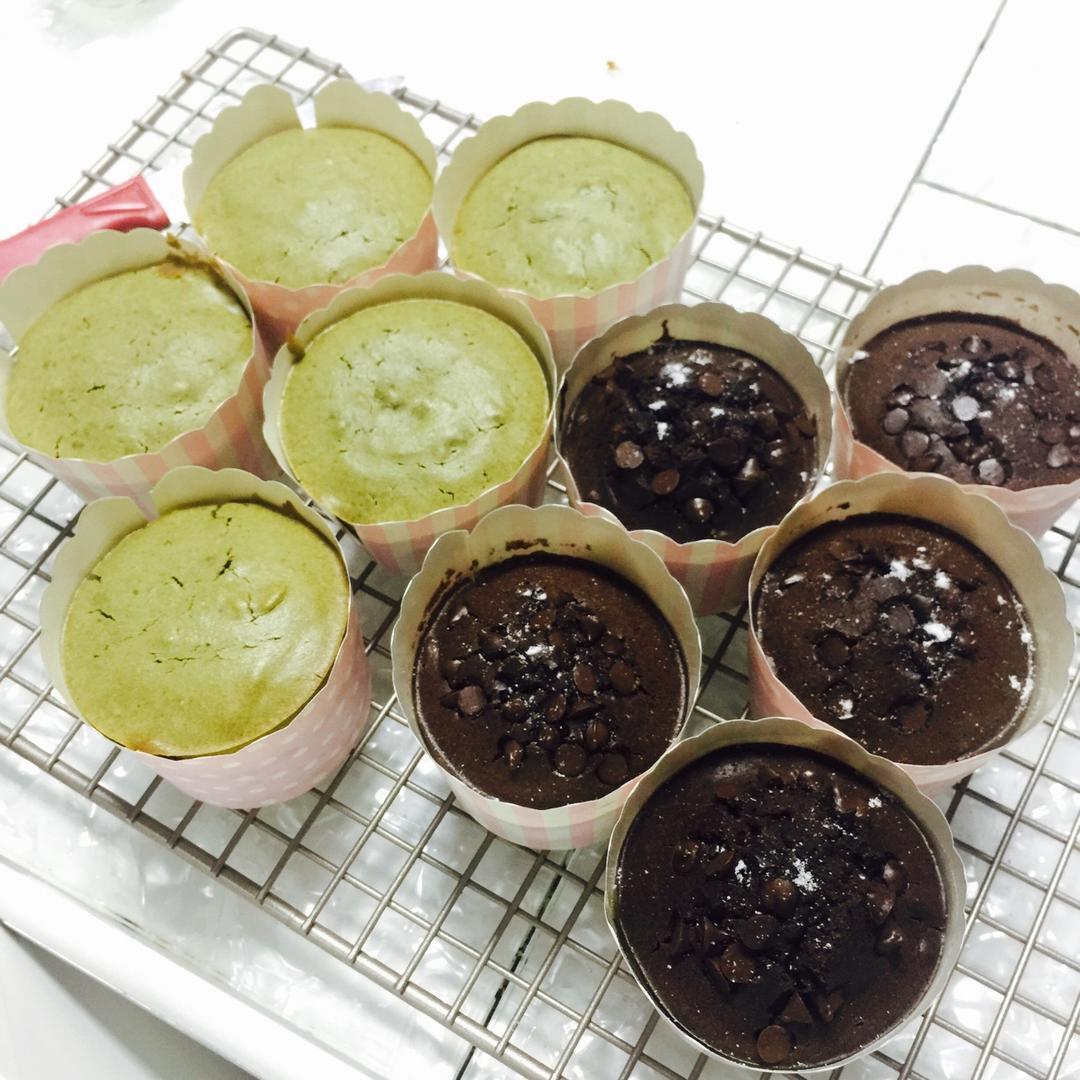 抹茶红豆玛芬
