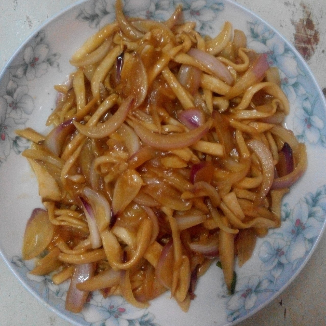 洋葱遇到杏鲍菇
