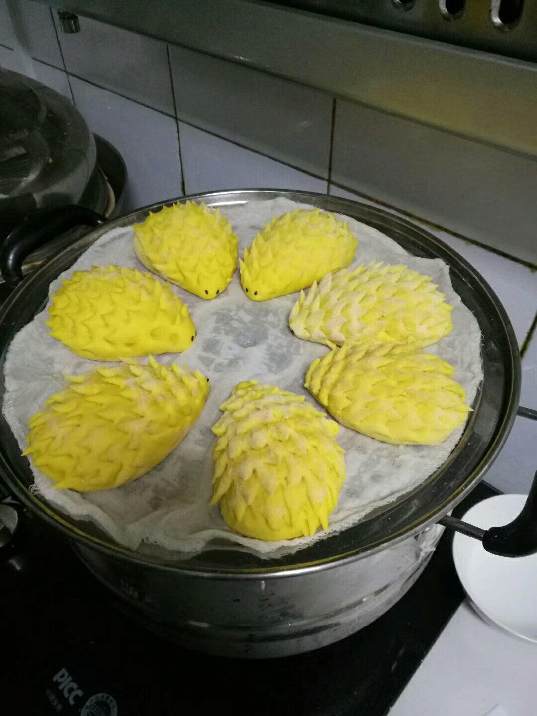 南瓜刺猬馒头