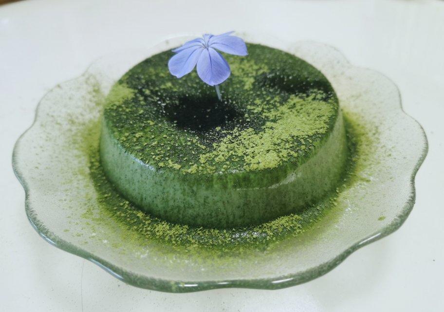 萧沐木做的q嫩弹滑的抹茶布丁