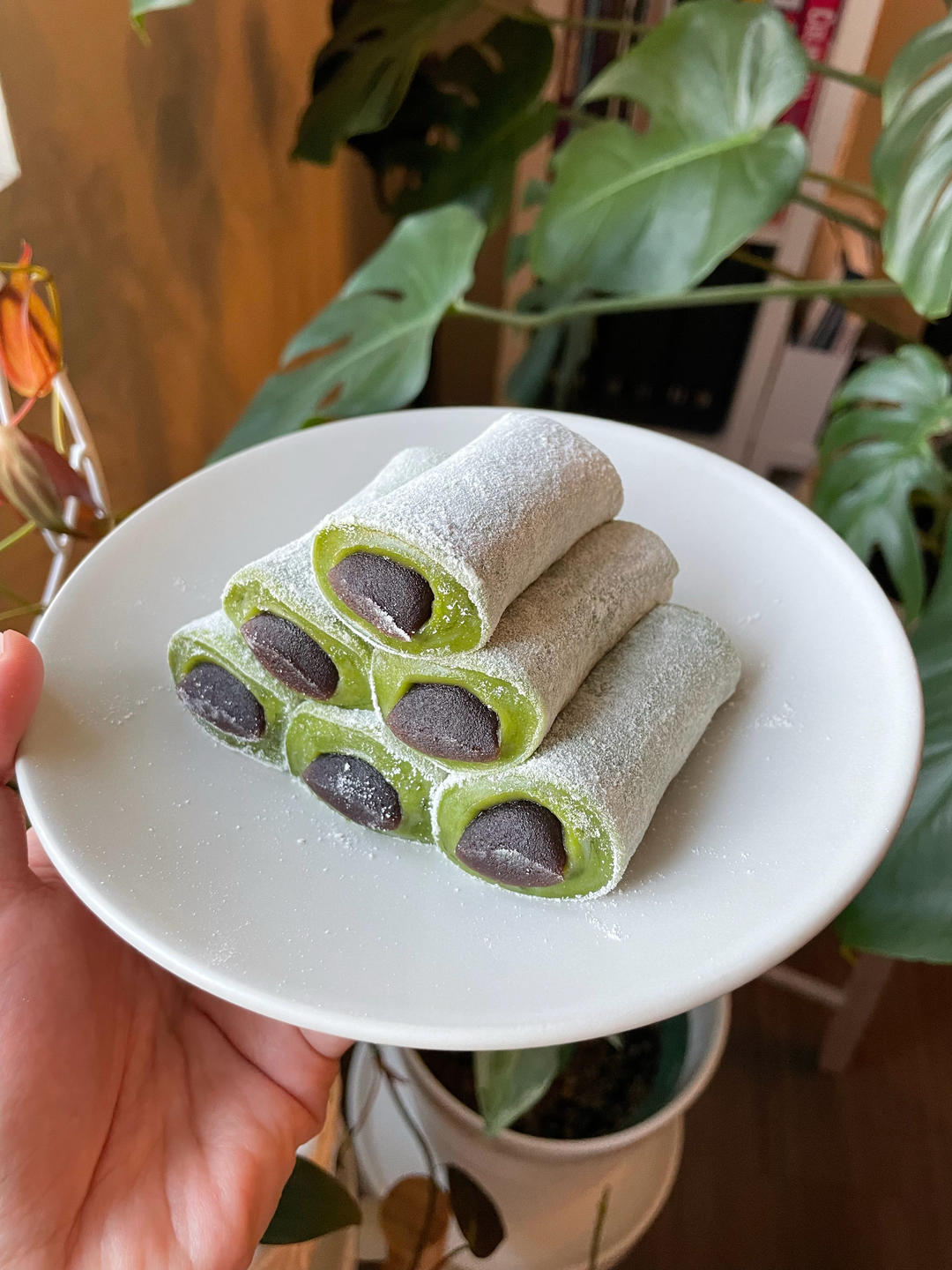 糯米红豆沙凉糕