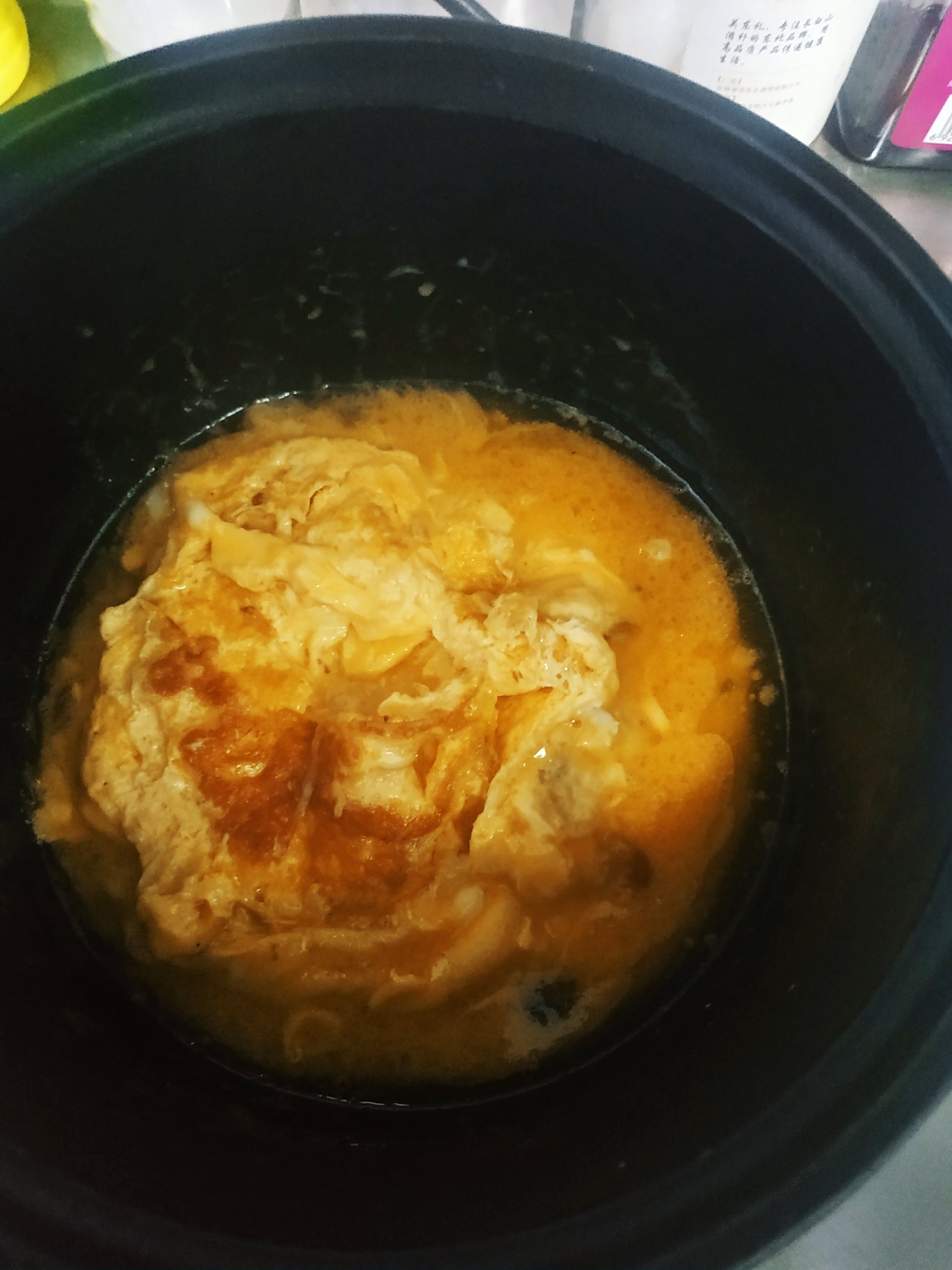 海鲜菇鸡蛋汤的做法 步骤5