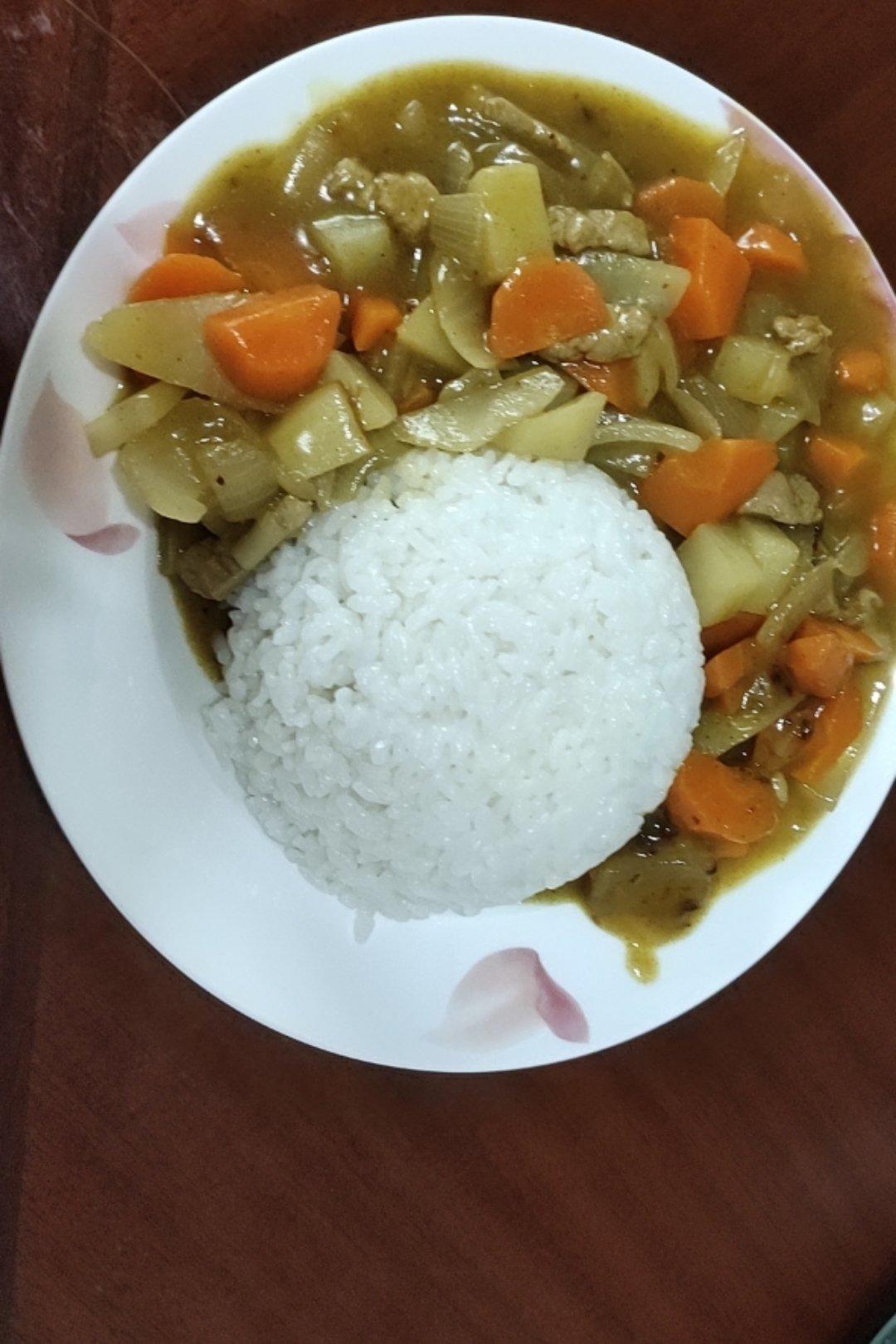 猪肉咖喱饭(超简单)