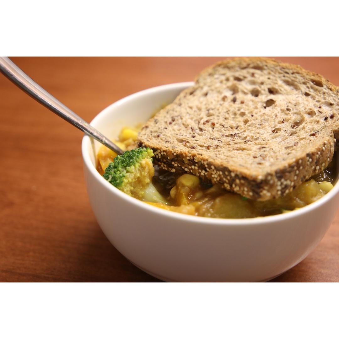 三步骤咖喱煮南瓜煲