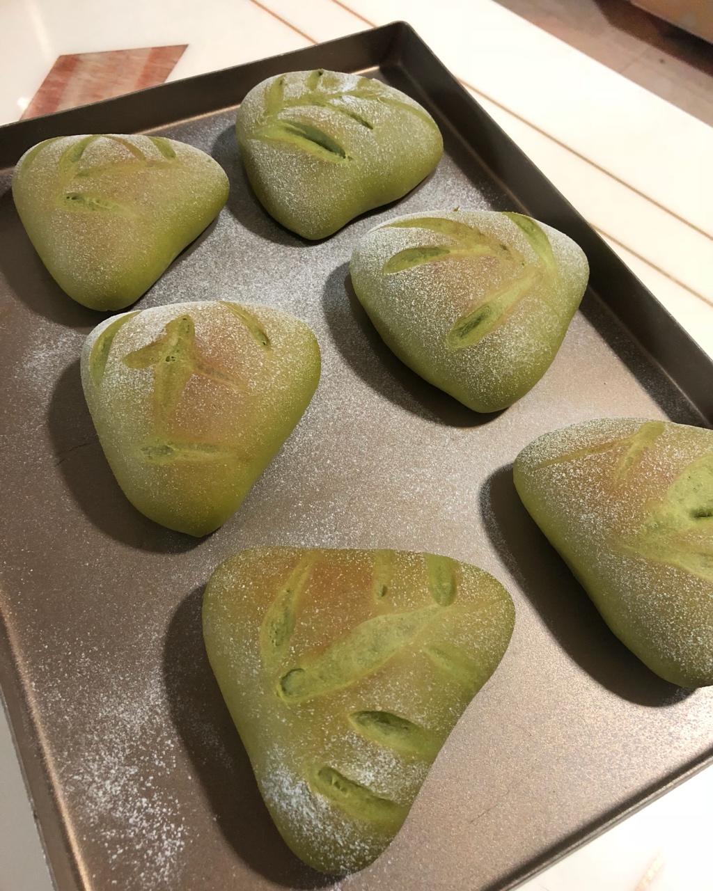 抹茶蜜豆乳酪软欧