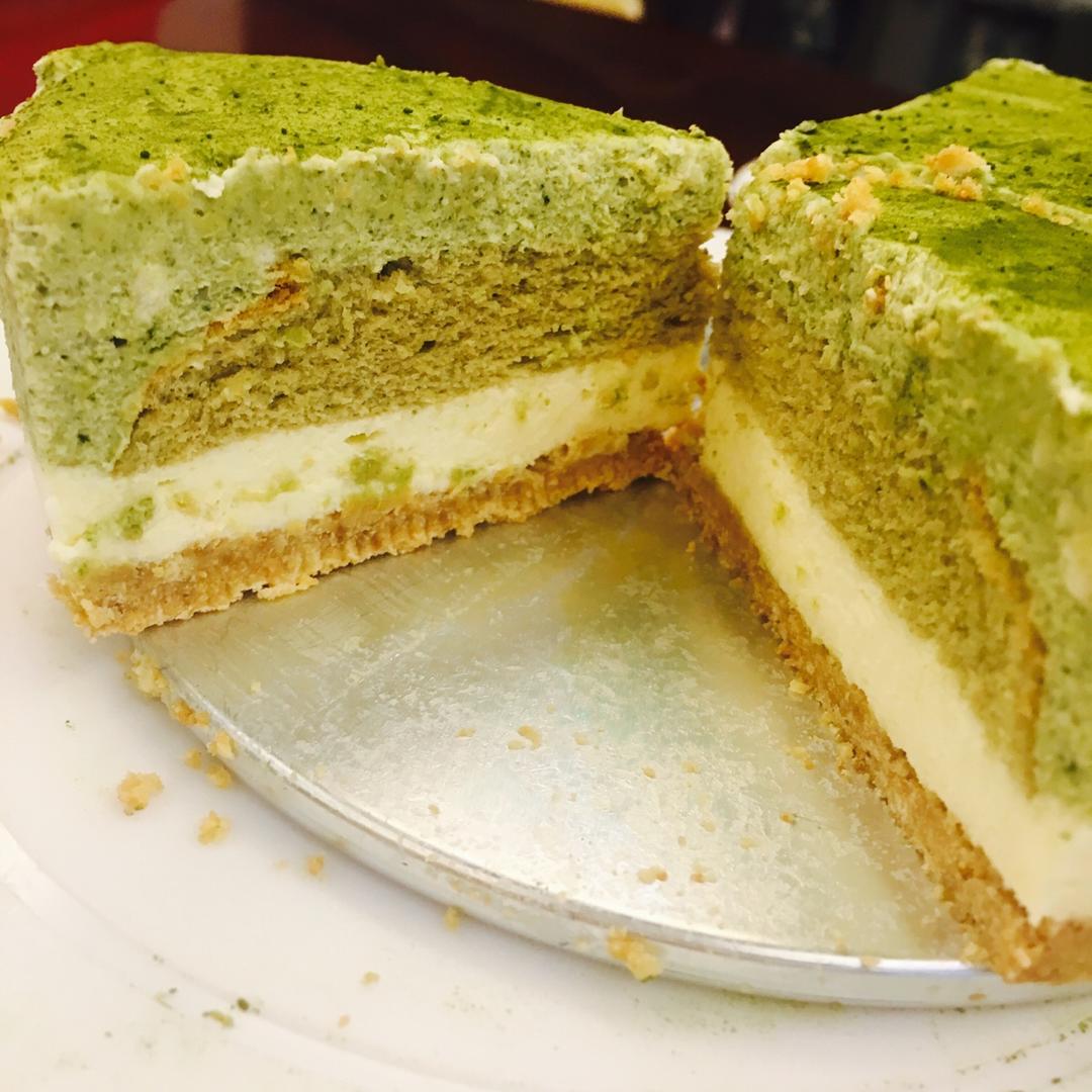 抹茶双享慕斯
